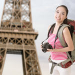 ladies backpack in paris